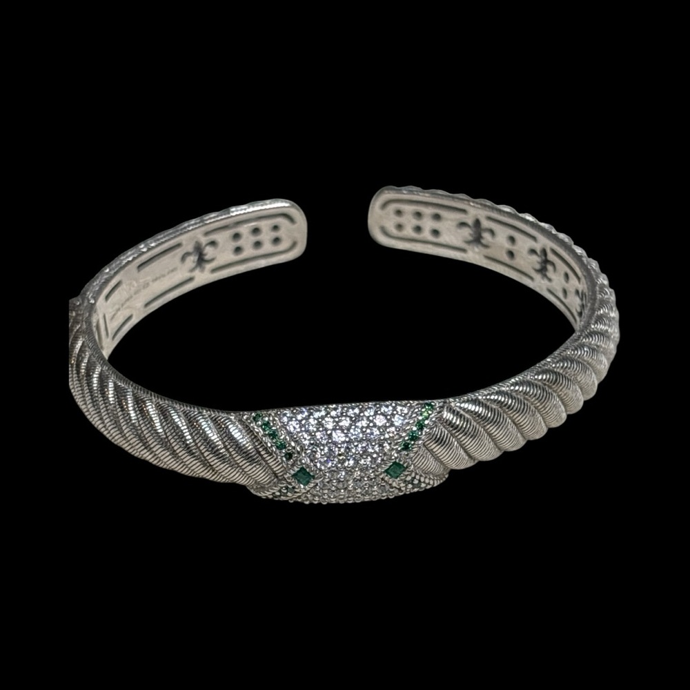 Judith Ripka hinged bracelet